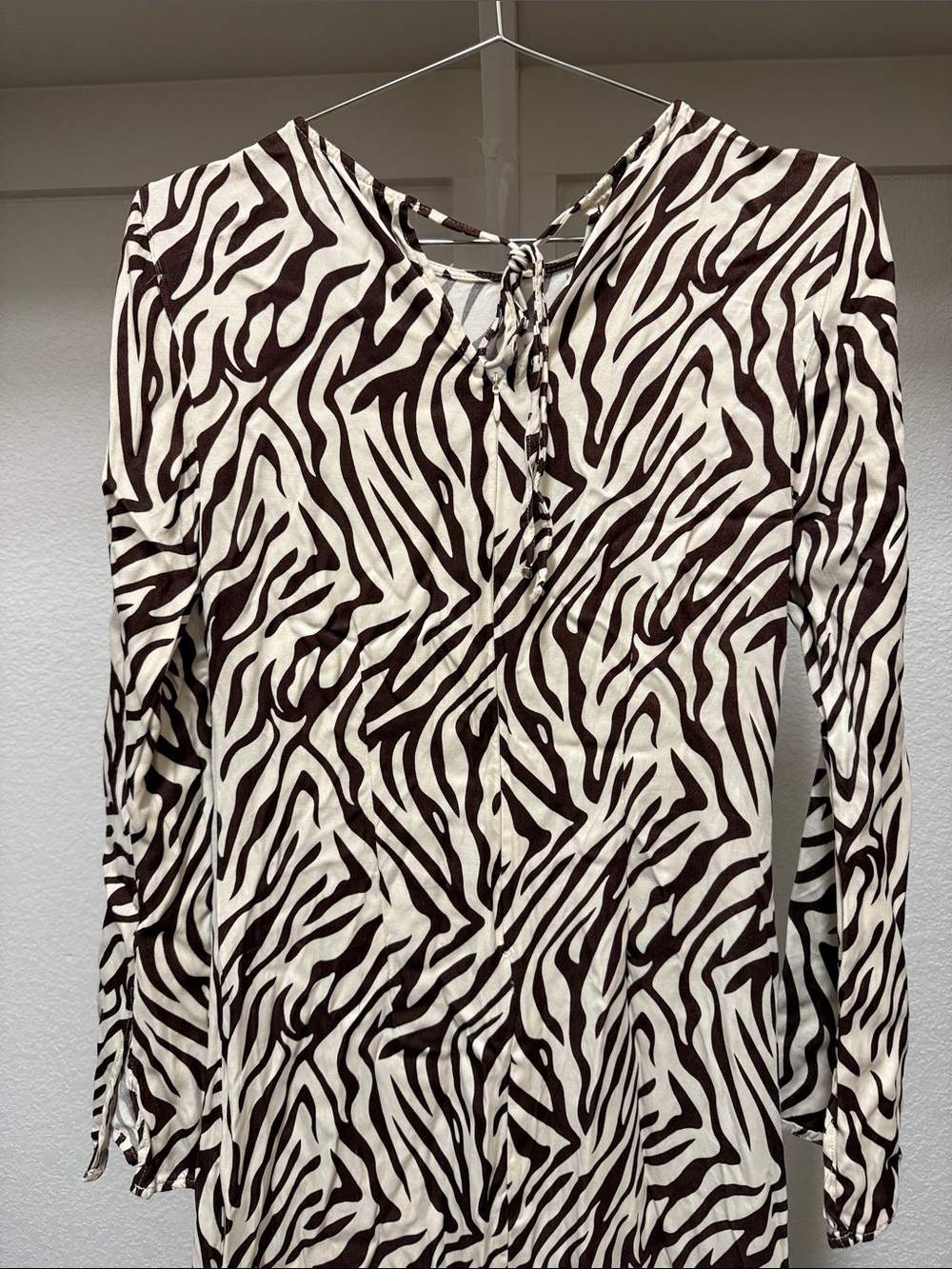 Anthropologie Long Sleeve Slip Dress - Picture 6 of 15